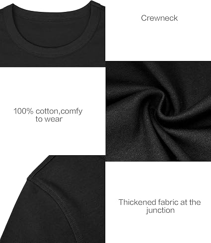 HR Women's Casual Cotton Crop Top, Crewneck Short Sleeve Solid Basic Tee - Image 3