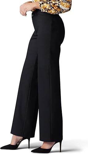 HR Women's Comfortable Office Dress Pants with Flex Waistband and Pockets - Image 3