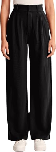 HR Women's High Waisted Business Casual Pants, Office Dress Trousers with Pockets - Image 2